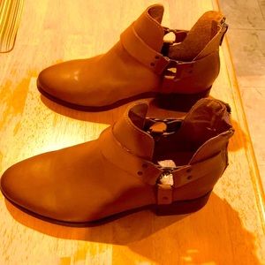 Womens leather booties